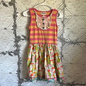 Matilda Jane boho Colorful Striped Kids Dress